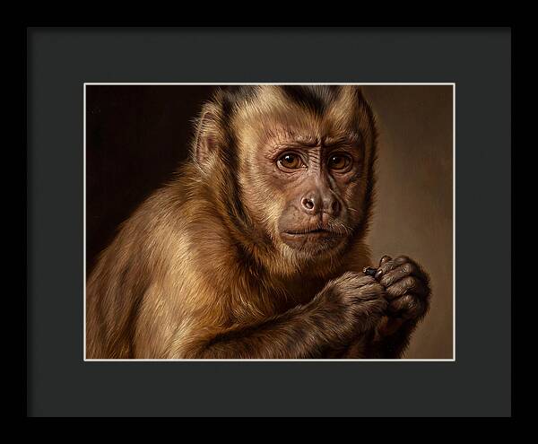 Monkey Portrait In Realism