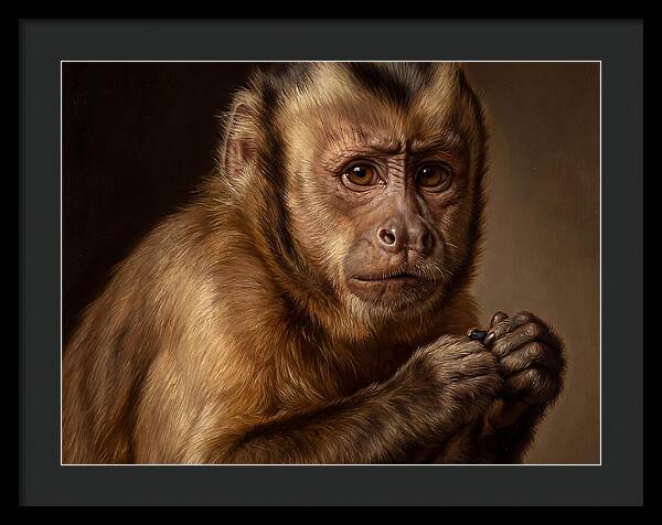 Monkey Portrait In Realism