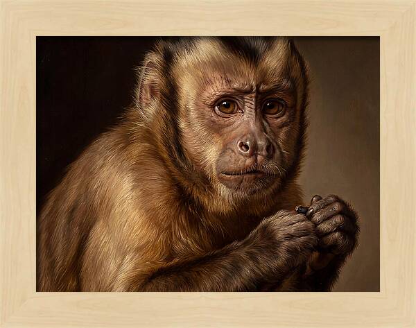 Monkey Portrait In Realism
