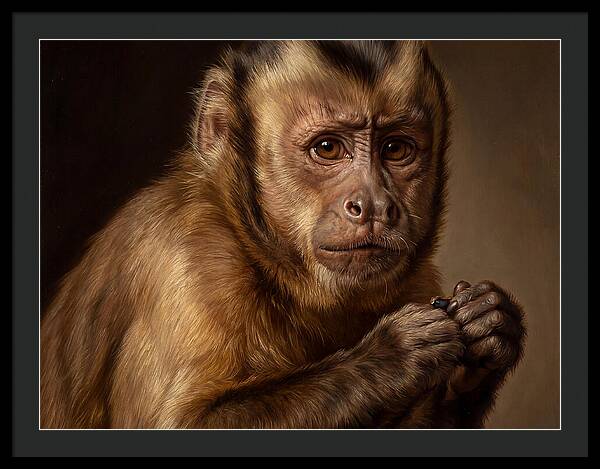 Monkey Portrait In Realism