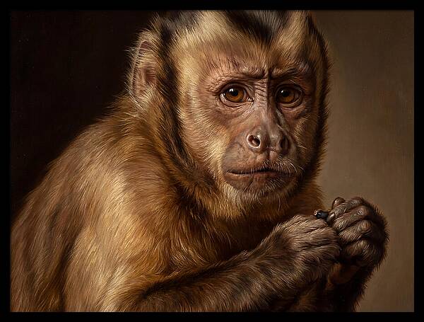 Monkey Portrait In Realism