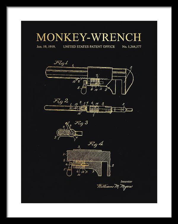Monkey Wrench Gold Patent Us1364577a