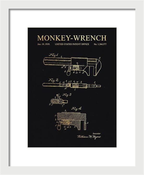 Monkey Wrench Gold Patent Us1364577a