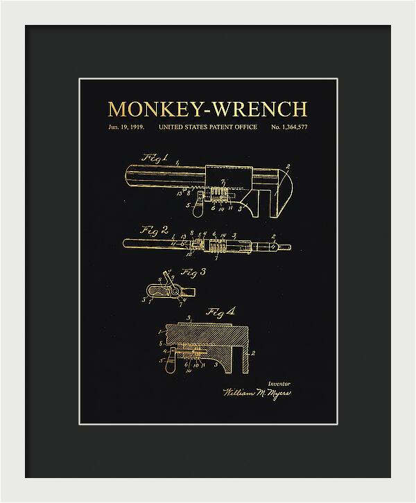 Monkey Wrench Gold Patent Us1364577a