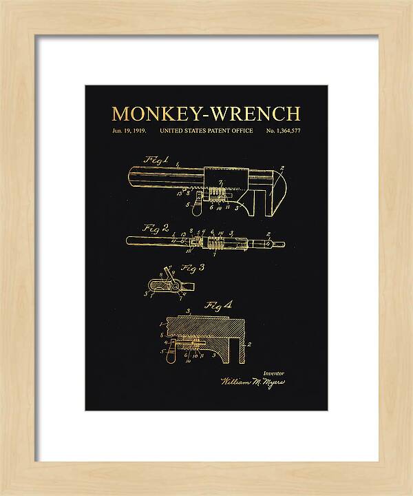 Monkey Wrench Gold Patent Us1364577a