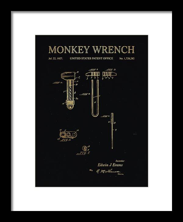Monkey Wrench Gold Patent Us1728282a