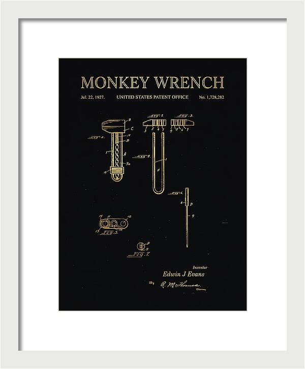 Monkey Wrench Gold Patent Us1728282a