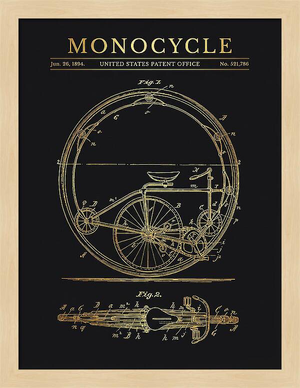Monocycle Gold Patent Us521786a