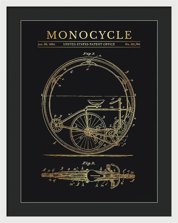 Monocycle Gold Patent Us521786a