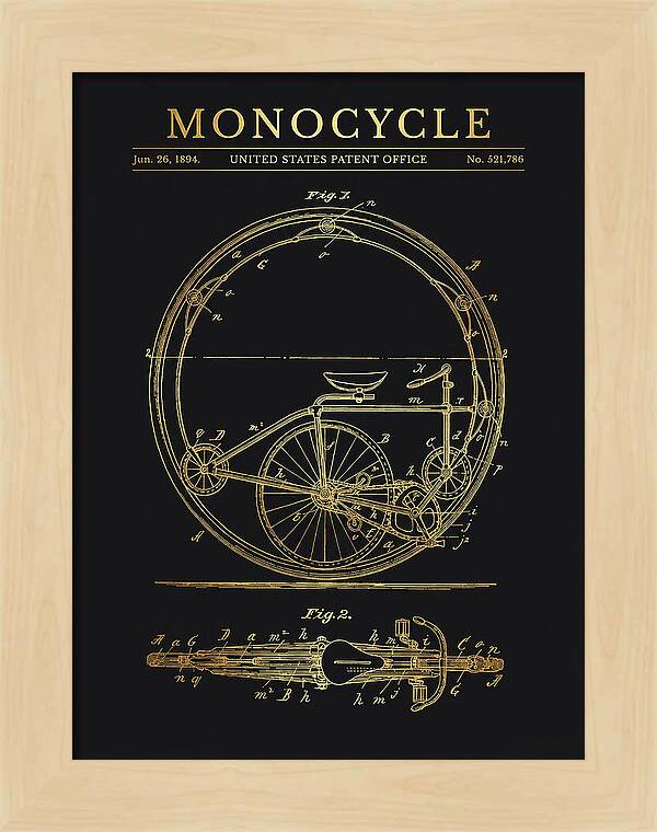 Monocycle Gold Patent Us521786a