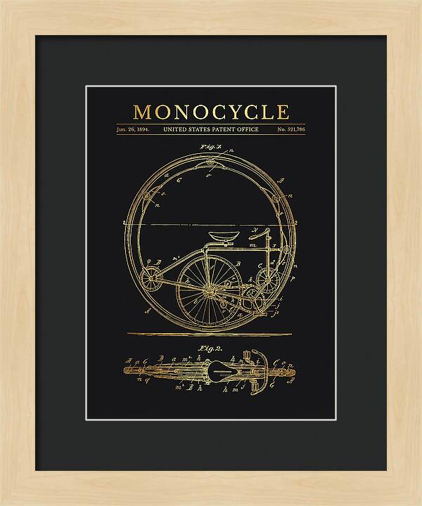 Monocycle Gold Patent Us521786a