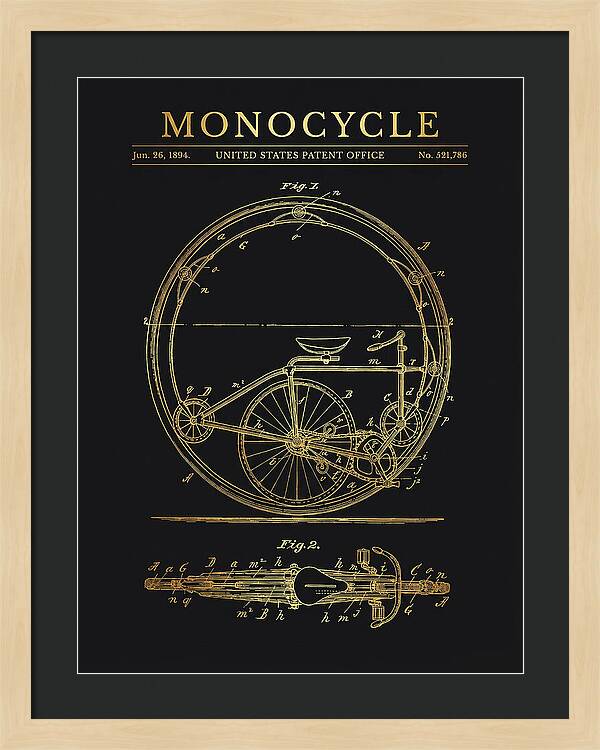 Monocycle Gold Patent Us521786a