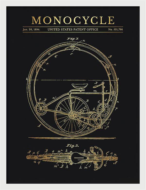 Monocycle Gold Patent Us521786a