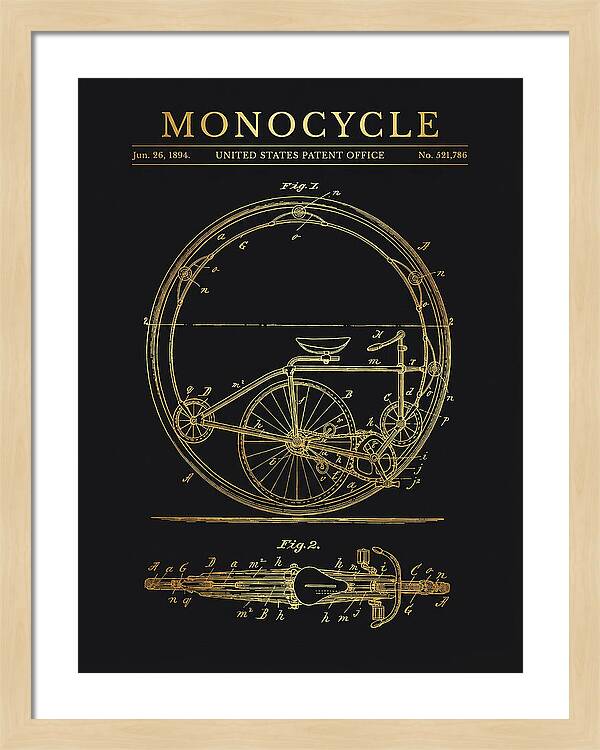Monocycle Gold Patent Us521786a