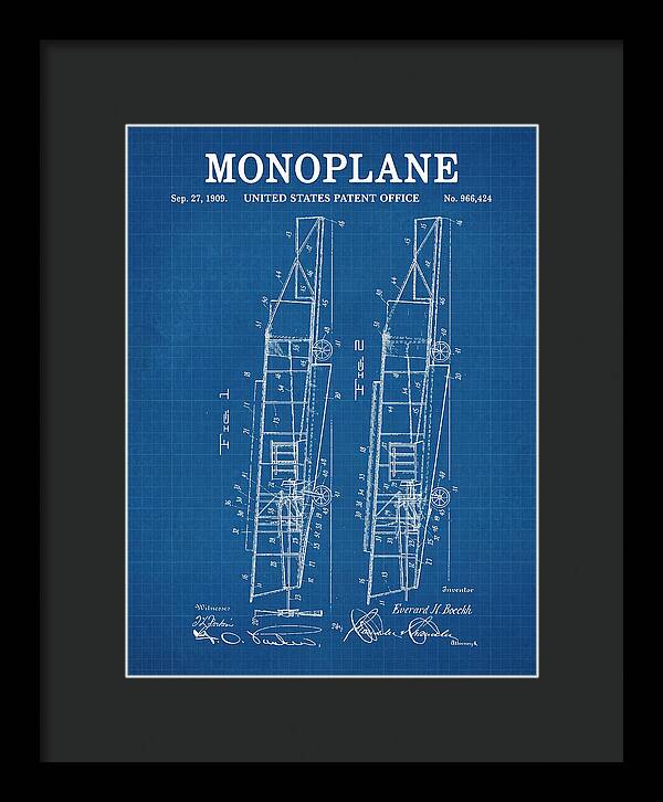 Monoplane Blueprint Patent Us966424