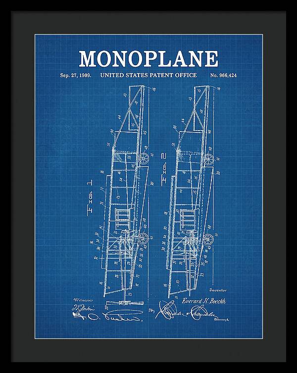 Monoplane Blueprint Patent Us966424
