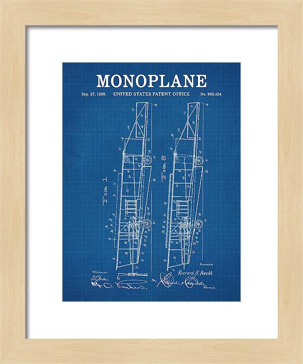 Monoplane Blueprint Patent Us966424