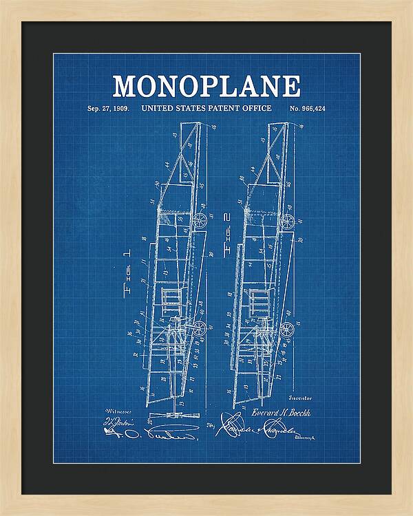 Monoplane Blueprint Patent Us966424