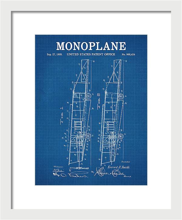 Monoplane Blueprint Patent Us966424
