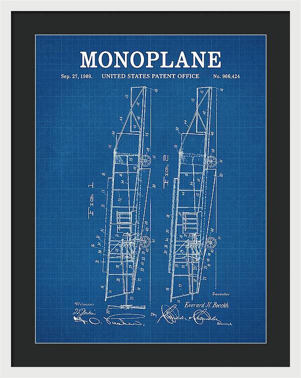 Monoplane Blueprint Patent Us966424