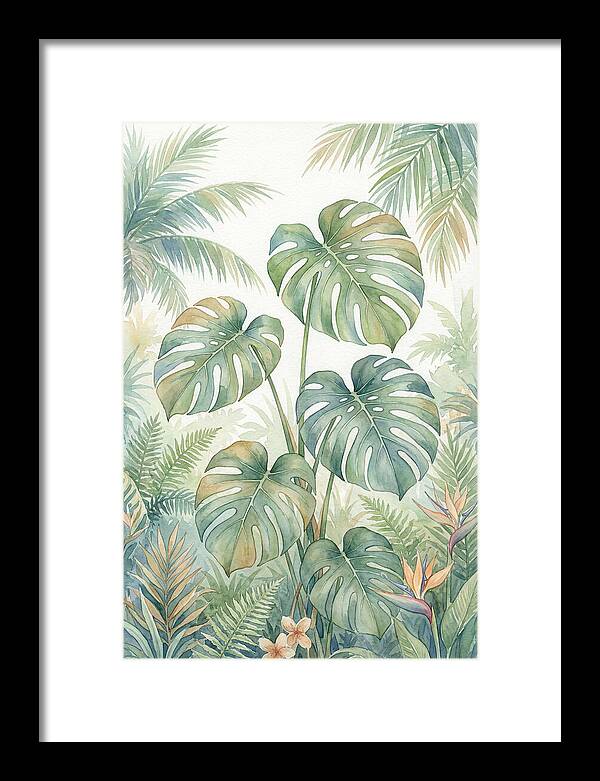Monstera Deliciosa In Tropical Paradise