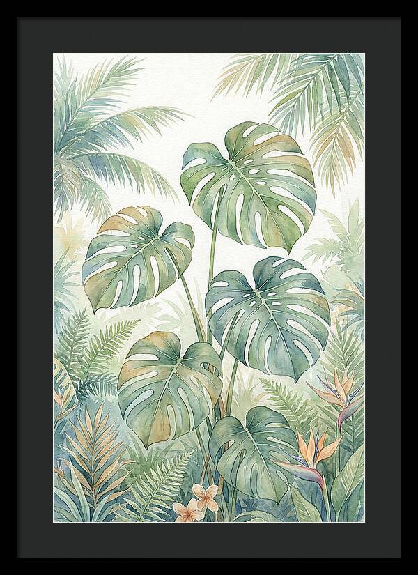 Monstera Deliciosa In Tropical Paradise