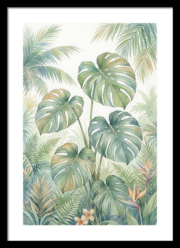 Monstera Deliciosa In Tropical Paradise