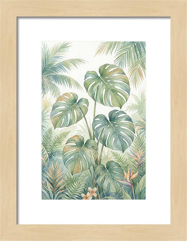 Monstera Deliciosa In Tropical Paradise