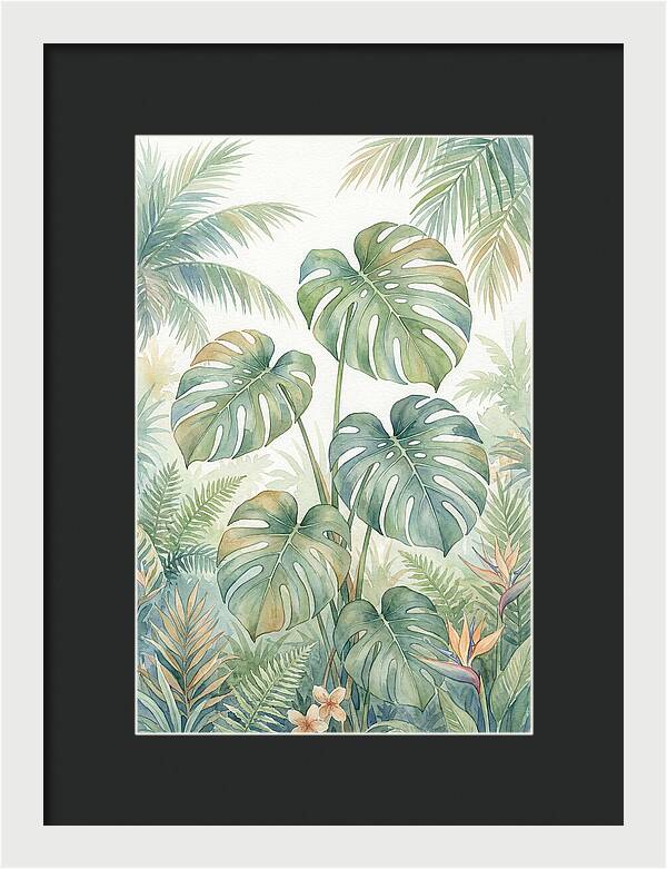 Monstera Deliciosa In Tropical Paradise