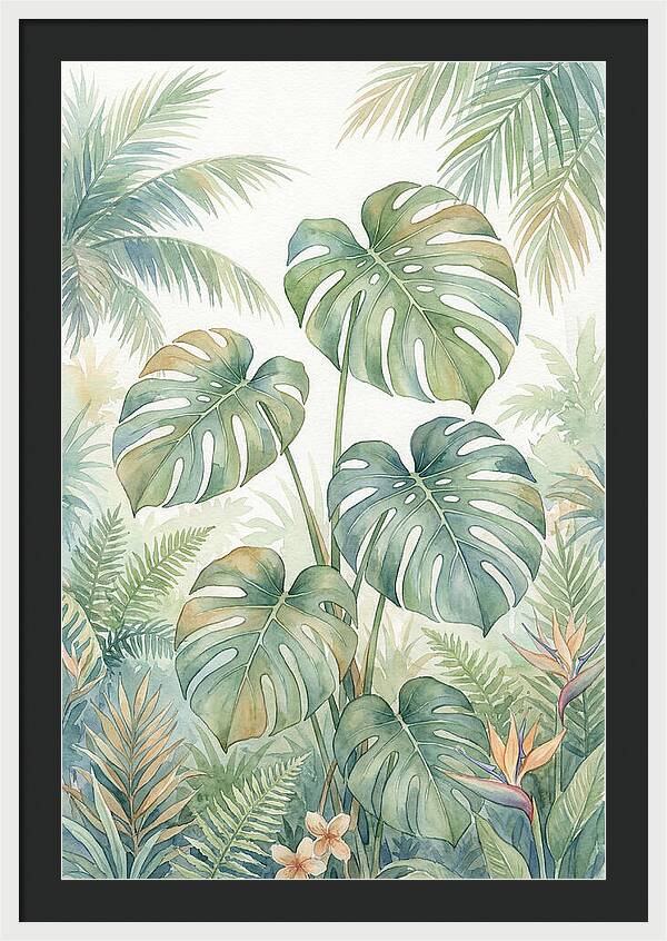 Monstera Deliciosa In Tropical Paradise