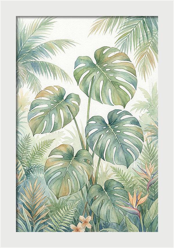 Monstera Deliciosa In Tropical Paradise