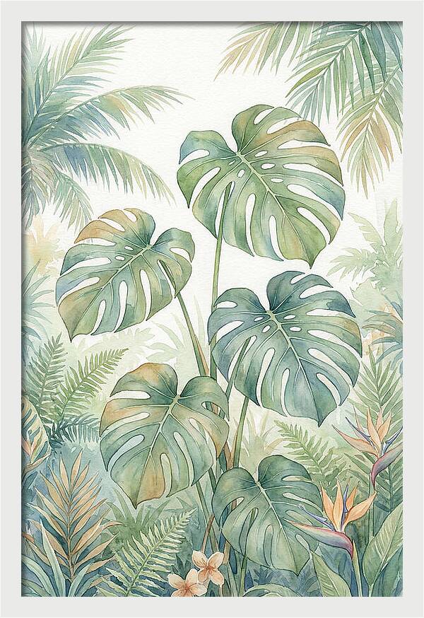 Monstera Deliciosa In Tropical Paradise