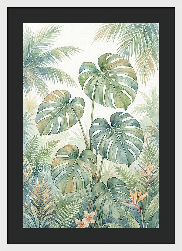 Monstera Deliciosa In Tropical Paradise
