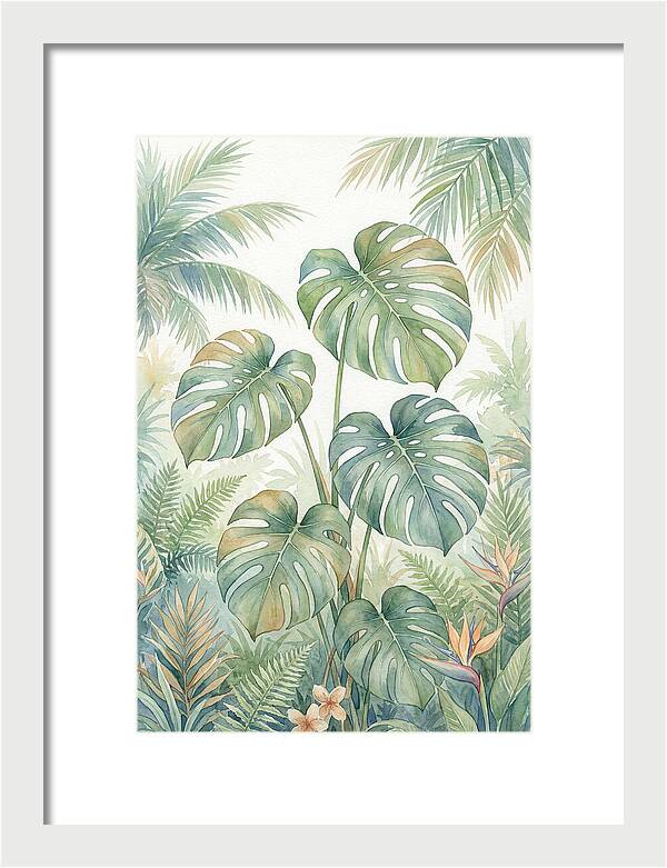 Monstera Deliciosa In Tropical Paradise