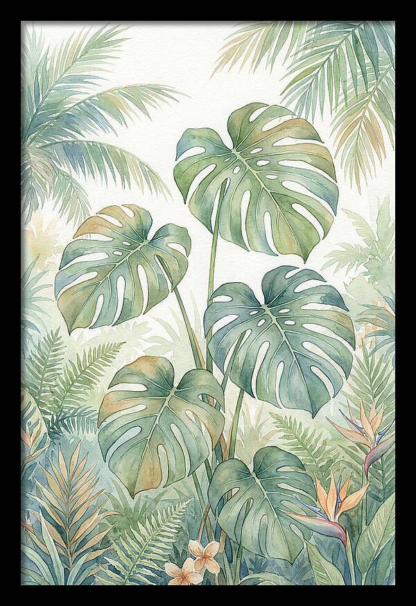Monstera Deliciosa In Tropical Paradise