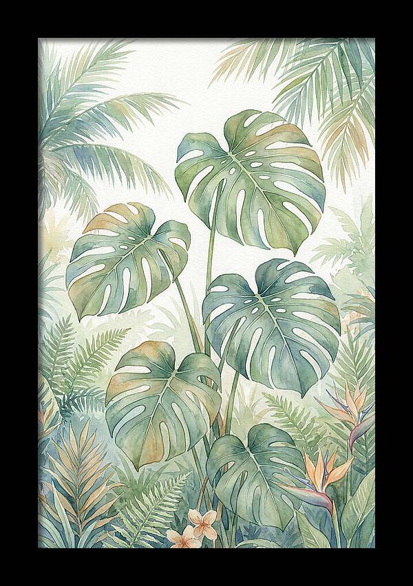 Monstera Deliciosa In Tropical Paradise