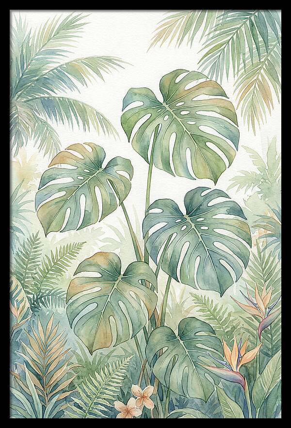 Monstera Deliciosa In Tropical Paradise