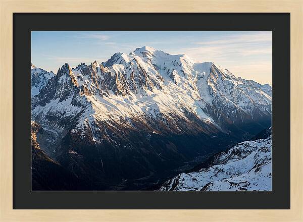Mont Blanc Massif At Dusk