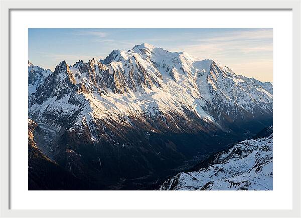 Mont Blanc Massif At Dusk