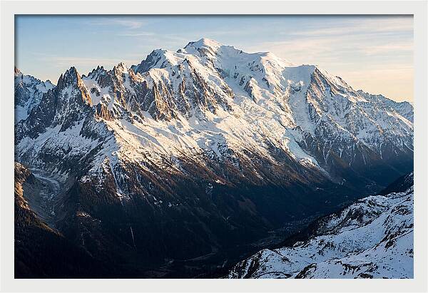 Mont Blanc Massif At Dusk