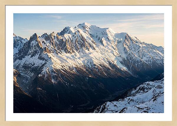 Mont Blanc Massif At Dusk
