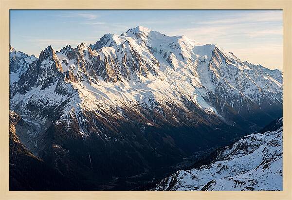Mont Blanc Massif At Dusk