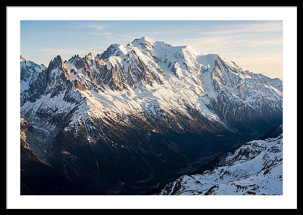 Mont Blanc Massif At Dusk