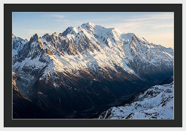 Mont Blanc Massif At Dusk