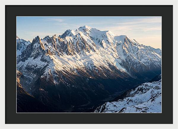 Mont Blanc Massif At Dusk