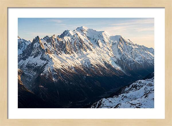 Mont Blanc Massif At Dusk
