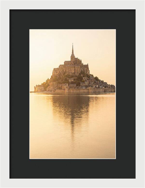 Mont Saint Michel At Golden Hour
