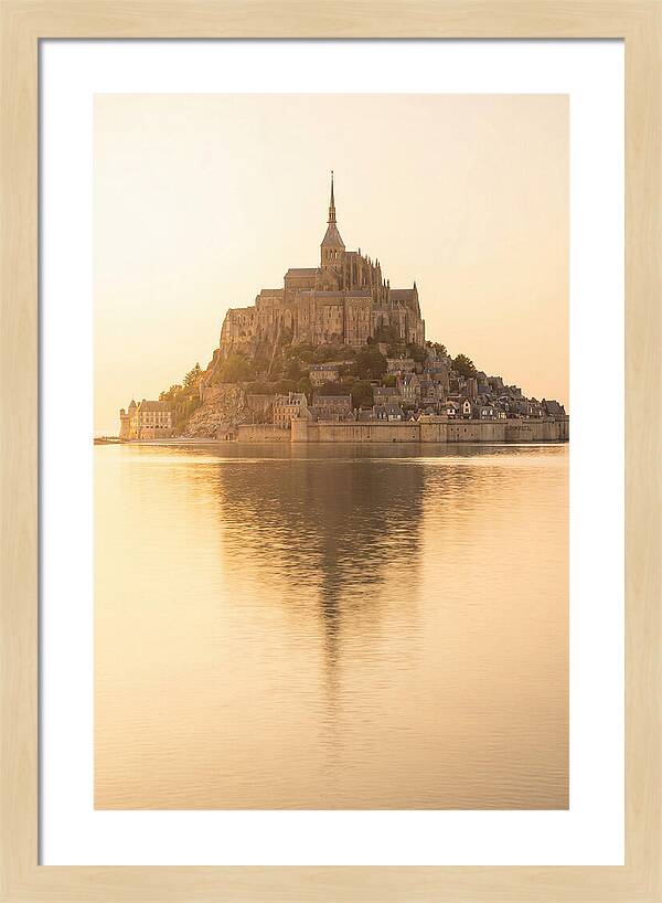 Mont Saint Michel At Golden Hour