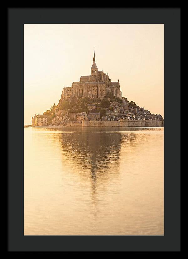 Mont Saint Michel At Golden Hour