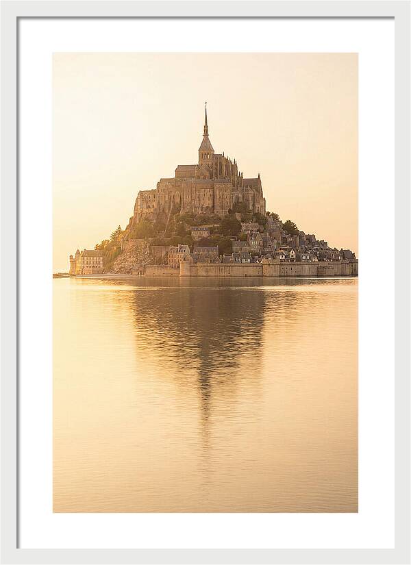 Mont Saint Michel At Golden Hour